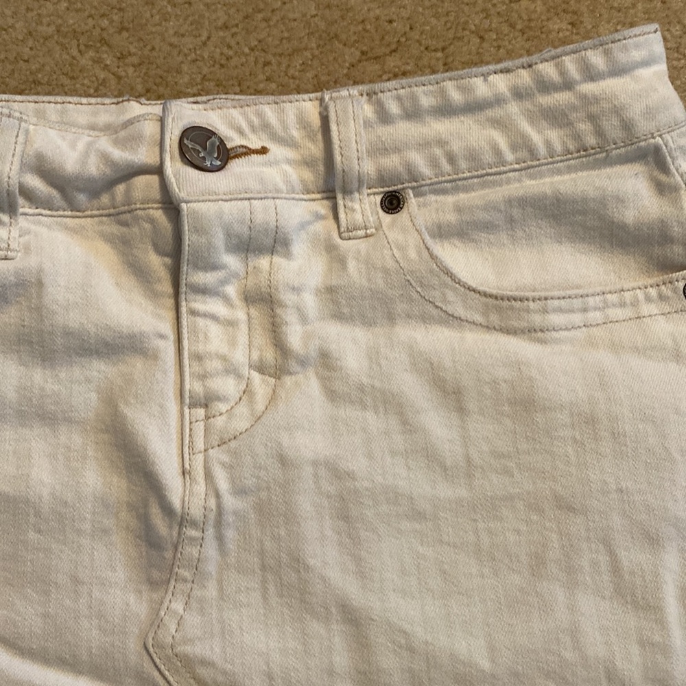 🎉Host Pick!🎉Cream Denim Skirt size 8 - Picture 2 of 5